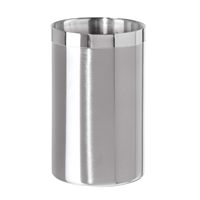 Enfriador de vino de acero inoxidable de doble pared, hecho a mano, 100%, apto para alimentos, cubos de hielo, capacidad de 750ml, diseño personalizado