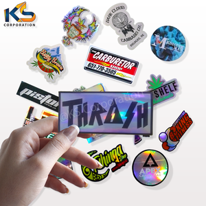 Custom Round Hologram <b>Sticker</b> <b>Logo</b> Printing Security Laser Holographic Label <b>Sticker</b> Self Adhesive Irregular Shape <b>Sticker</b> - Product Image 4