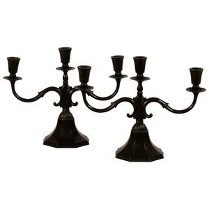 Elegant <b>Tall</b> Metal Square Candelabra Modern Design Gold Silver Color Handmade Home Decoration Christmas Wedding Luxury Event - Product Image 4