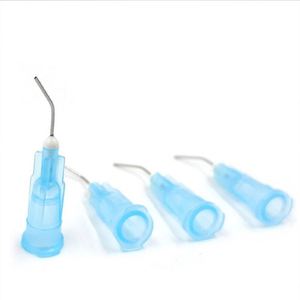 Aiguilles pré-courbées de calibre 22 pour seringues de distribution et d'irrigation, fournitures dentaires polyvalentes pour soins dentaires - Product Image 5