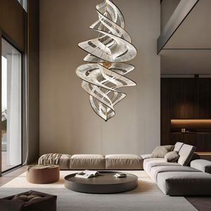Grande Lampadario Moderno di Design, Illuminazione Sospesa per Ingresso, Scale, Corridoio, Hall d'Hotel - Product Image 3