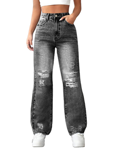 กางเกงคาร์โก้ทรงหลวมเอวสูงสำหรับผู้หญิงกางเกงขากว้างแบบลำลองทรงหลวมเสื้อผ้าแฟชั่นไซส์พิเศษ - Product Image 3