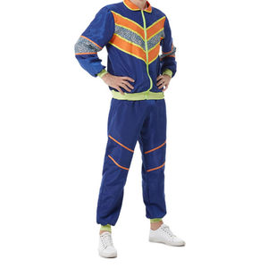 ชุดกันลมของผู้ชายชุดวอร์มสีล้วนของผู้ชายชุดกันลมแห้งเร็ววัสดุระบายอากาศ - Product Image 4