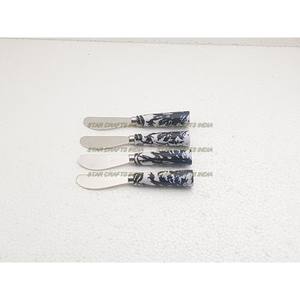 Ustensiles de cuisine meilleure vente fourchette cuillère cadeau avec manche en marbre couverts vaisselle couteau à steak en acier inoxydable 304 - Product Image 6