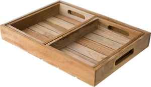 Noyer manière voile cuisine plateau de service en bois modèle Unique assiettes de service cadeau choix plateau poignées pour mariages pendaison de crémaillère - Product Image 4