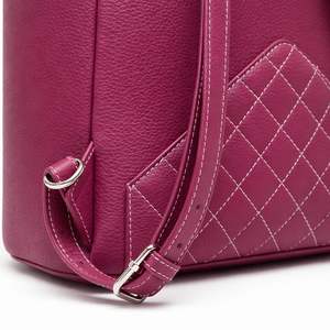 Mochila de Mujer de Cuero PU Acolchado de Lujo con Decoración de Borlas, Múltiples Bolsillos con Cremallera y Correas de Hombro Ajustables para Uso Diario - Product Image 4