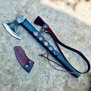 SCL-Hache Viking de haute qualité Nouveau design Hachette extérieure en acier au carbone personnalisée avec longue poignée Vente - Product Image 5