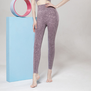 Venta al por mayor señoras OEM malla deporte entrenamiento mujeres gimnasio Yoga sin costuras - Product Image 6