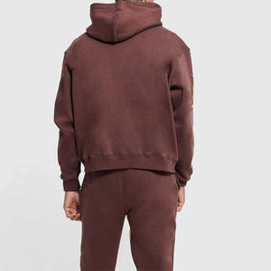 Top des tendances OEM sur mesure survêtements en coton pour hommes vente en gros de motifs solides pour la saison hivernale - Product Image 5