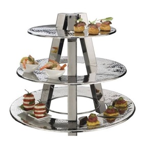 Support de service de tasse de gâteau à plusieurs niveaux de style unique Produit de vente chaud Serveur de gâteau aux fruits pour la célébration des fêtes de Noël d'anniversaire - Product Image 6