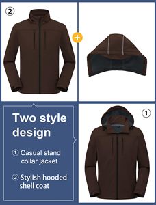 Chaqueta Softshell para hombre hecha en fábrica a bajo precio, personalice su propio diseño, chaquetas Softshell a prueba de agua - Product Image 4