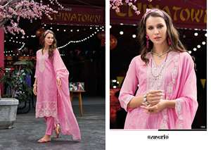 Elegant Embroidered Soft Organza Kurti Set Latest Designer Style Ethnic Wear For <b>Ladies</b> Ready Stock Bulk Order Welcome Worldwide - Product Image 4