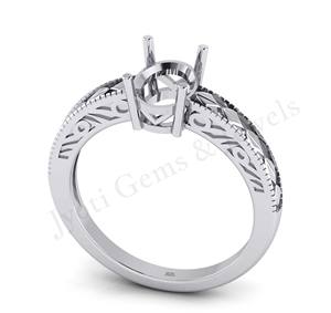 Lunette en argent sterling 925 personnalisée pierre de montage plaqué or cadeau d'anniversaire élevé pour les femmes lunette pré-entaillée cadeau exportation - Product Image 5