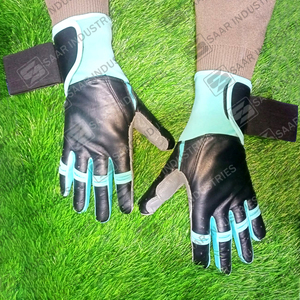 ถุงมือเบสบอลหนังยาวสำหรับเล่นกีฬาเบสบอลสีดำเทาและชมพู - Product Image 6