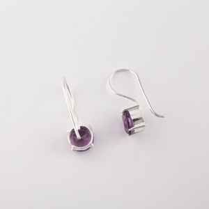 Pendientes de Plata de Ley 925 con Amatista, Chapados en Oro, Hechos a Mano, Certificados por IGI, Joyería para Mujer para Fiestas y Regalos de San Valentín - Product Image 6