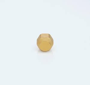 BrassBlizz Tuerca Muerta de 1/4, Rosca 7/16-20, 45 °   Tapón de Latón SAE Cap 1500 PSI para Refrigeración HVAC - Product Image 3