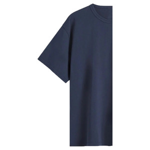 T-shirt pour homme décontracté surdimensionné de haute qualité personnalisable en spandex/coton/fibre de bambou, couleur unie, tissu doux, brodé - Product Image 6