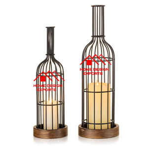 Linterna de metal para colgar en la pared, FAROL DE HIERRO, decoración de boda y pasillo, diseño minimalista para sala de estar, farol colgante - Product Image 3