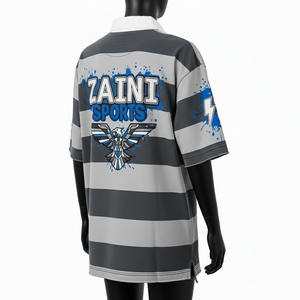 Men Tracksuit Premium <b>Fabric</b> 280 GSM Polyester Cotton Blend <b>Grey</b> Panel Design Sublimation Custom Logo moisture wicking - Product Image 5