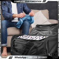 Sac de voyage à roulettes personnalisé de haute qualité en bâche OEM, sac de sport à roulettes, sac de voyage personnalisable Ranum International RI-GT-1556