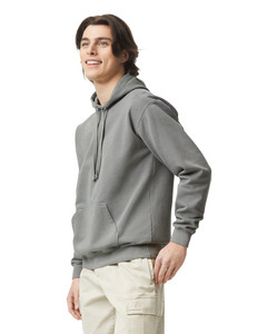 Sweat-shirt en éponge lavée unisexe avec logo personnalisé Sweat-shirt à capuche en mélange lourd-Sweat-shirt à capuche filé bleu indigo 1567 Hoodies - Product Image 5