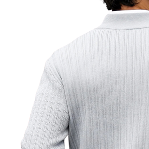 <b>Mens</b> Winter <b>Wool</b> Cable Knit Quarter Zip <b>Sweater</b> Pullover Long Sleeve Mock Neck Ribbed Cuff Business Casual <b>for</b> Wholesale - Product Image 4