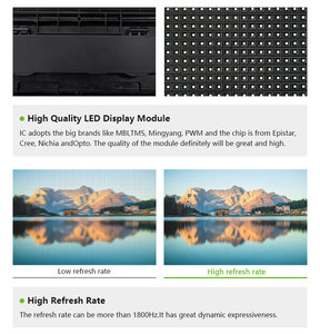 Manufactur giá quảng cáo không thấm nước tường P4 P5 P6 P8 P9 P10 320x160 mét RGB LED hiển thị mô-đun đầy đủ màu sắc ngoài trời dẫn mô-đun - Product Image 3