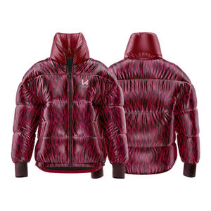 Chaqueta Acolchada Personalizada de Invierno con Camuflaje, Formal, Ligera, Impermeable, con Cuello Alto, Impresión 3D, Cortavientos y Cómoda - Product Image 1
