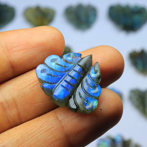Véritable pierre précieuse de Labradorite bleue en forme de fantaisie Labradorite libre sculptée Pierre bleue de Labradorite Flashy pour la fabrication de bijoux - Product Image 1