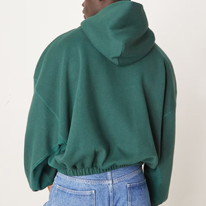 Services OEM – Sweats à capuche décontractés d'hiver 100 % coton délavé à l'acide, en molleton doux de haute qualité, respirant et coupe-vent, style vintage à capuche - Product Image 4