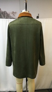 Veste d'hiver chaude pour homme, style vintage, doublure en polaire de mouton verte, respirante, écologique, multi-poches, col sherpa, vêtements de travail tactiques - Product Image 4