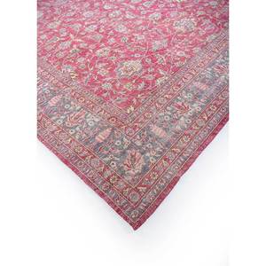 พรมขนสัตว์ทอมือลายดอกไม้สีแดงส้ม รุ่น Pae-233 ขนาดใหญ่ สไตล์วินเทจ สำหรับห้องนั่งเล่น ห้องโถง ทางเดิน เหมาะสำหรับวัยรุ่น รูปทรงสี่เหลี่ยมผืนผ้า - Product Image 2