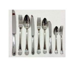 Ensemble de couverts en acier inoxydable de style fantaisie de luxe manche en acier couverts en métal durables pour les fêtes nouvel ensemble de table tendance - Product Image 1