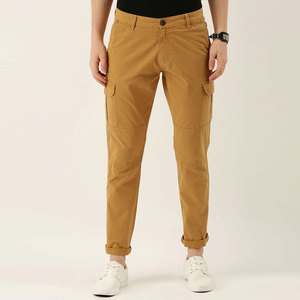 Nouveau pantalon cargo pour homme en coton, pantalon uni, coupe slim, streetwear - Product Image 1
