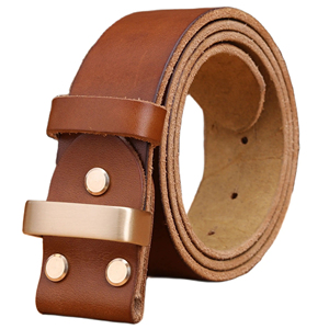Vente en gros de ceintures en cuir pour hommes mode décontractée réglable ceinture à boucle ardillon ceinture en cuir de vache - Product Image 1
