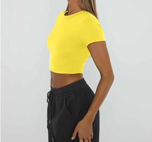 Haut court pour femmes pour le fitness, l'entraînement en salle de sport, le yoga et les vêtements de sport actifs confortables - Product Image 2