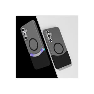 Coque de téléphone magnétique en silicone compatible avec la recharge M-Safe pour Samsung Galaxy S24 FE, double couche antichoc avec style Ins - Product Image 2