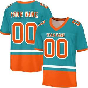 Camiseta personalizada de fútbol de malla y fútbol americano con panel y doble capa de malla, colores personalizados - Product Image 1