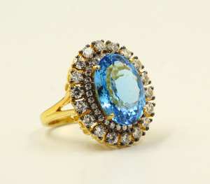 Handcrafted Radiant Blue Topaz Moissanite <b>Ring</b> Sterling Silver Jewelry Rhodium Plating Christian Religious Gift Fashion <b>Rings</b> - Product Image 3