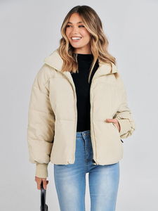 Doudoune d'hiver de haute qualité pour femmes vente en gros en vrac élégant léger à la mode manteau de mode vêtements d'extérieur chauds - Product Image 5