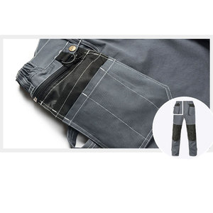 Vêtements de sécurité de haute qualité Pantalons de travail pour hommes Couleur unie Pantalons de travail pour hommes les plus vendus - Product Image 5