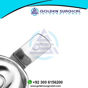 Grand porte-empreintes dentaire, prothèse complète, supérieur, solide |   Porte-dents en acier inoxydable, plateau d'empreinte dentaire durable, vente en gros - Product Image 4