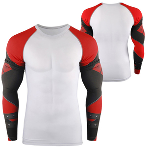 Best Quality Men Sublimation Short Sleeve Breathable Fitness Compression Shirt New Custom Made <b>MMA</b> <b>Rash</b> <b>Guard</b> - Product Image 4