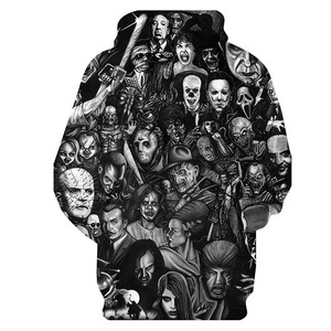 Nueva llegada sudaderas con capucha de personalidad películas de terror 3D impreso pulóver hombres mujeres Casual sudaderas con capucha de gran tamaño Cool Hoodie - Product Image 6