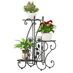 Low Price Attractive Design Hot Selling Modern Design Living Room <b>Plants</b> Stand Planter <b>Shelf</b> Flower Rack Display . - Product Image 3