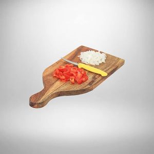 Tabla de cortar de madera de calidad superior para la preparación de alimentos en la cocina Tabla de cortar de madera grande para uso multiusos a bajo precio - Product Image 3