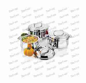 Casseroles en acier inoxydable isolées avec couvercle, métal durable de haute qualité en ensembles - Product Image 5