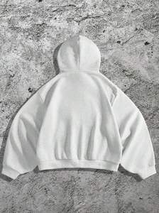 Sudadera con capucha de gran tamaño a la moda, forro polar cálido, estilo callejero Unisex para clima fresco - Product Image 2