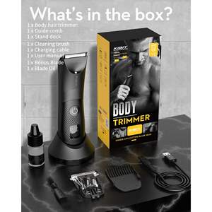 Rasoir électrique pour homme avec lumière LED et écran, lame en céramique étanche - Product Image 3