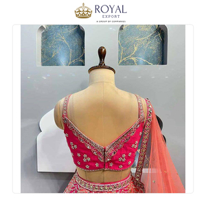 Bộ sưu tập Lehenga Choli cưới mới thiết kế cao cấp chất lượng tuyệt vời, chất liệu lưới mềm, giá rẻ. - Product Image 2